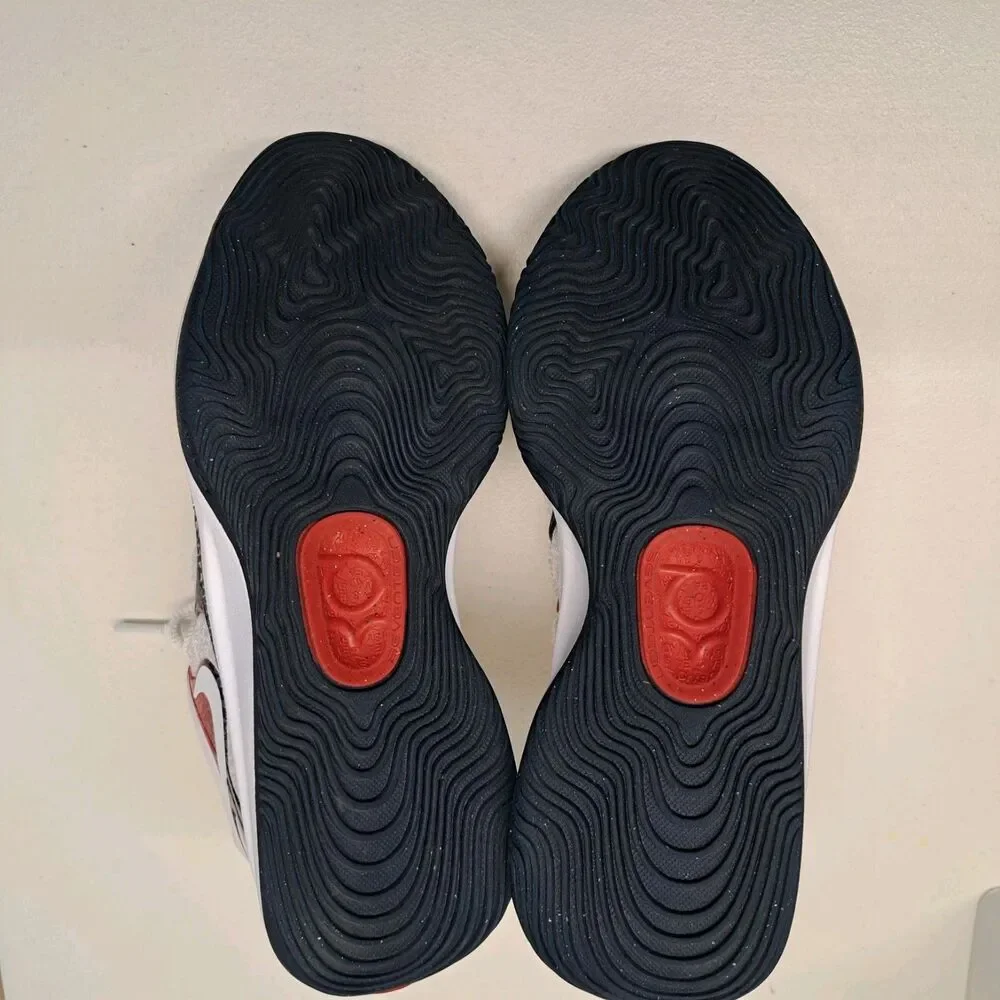 Nike KD17 USA Basketball White University Red Shoes Men’s 7.5 - Picture 5 of 7